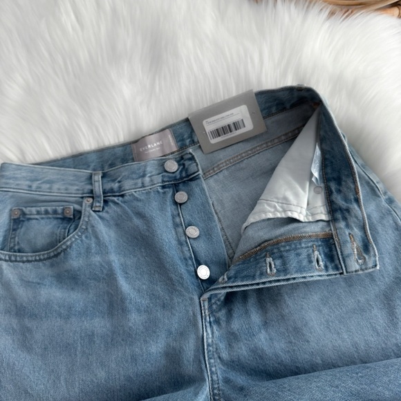 Everlane The ’90s Cheeky Jean Straight Leg Vintage Mid Blue High Waisted 30 NEW - Picture 8 of 14